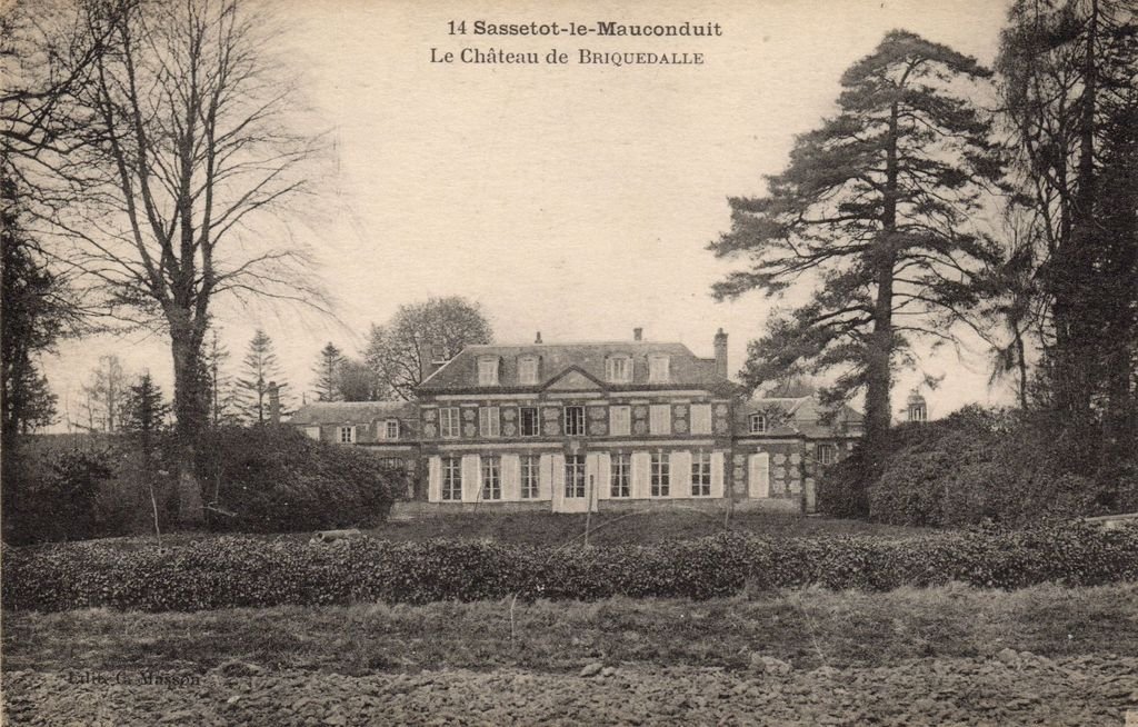 76 - SASSETOT-LE-MAUCONDUIT - 14 - Le Château de Briquedalle - Edit. C. Masson - 04-05-26.jpg