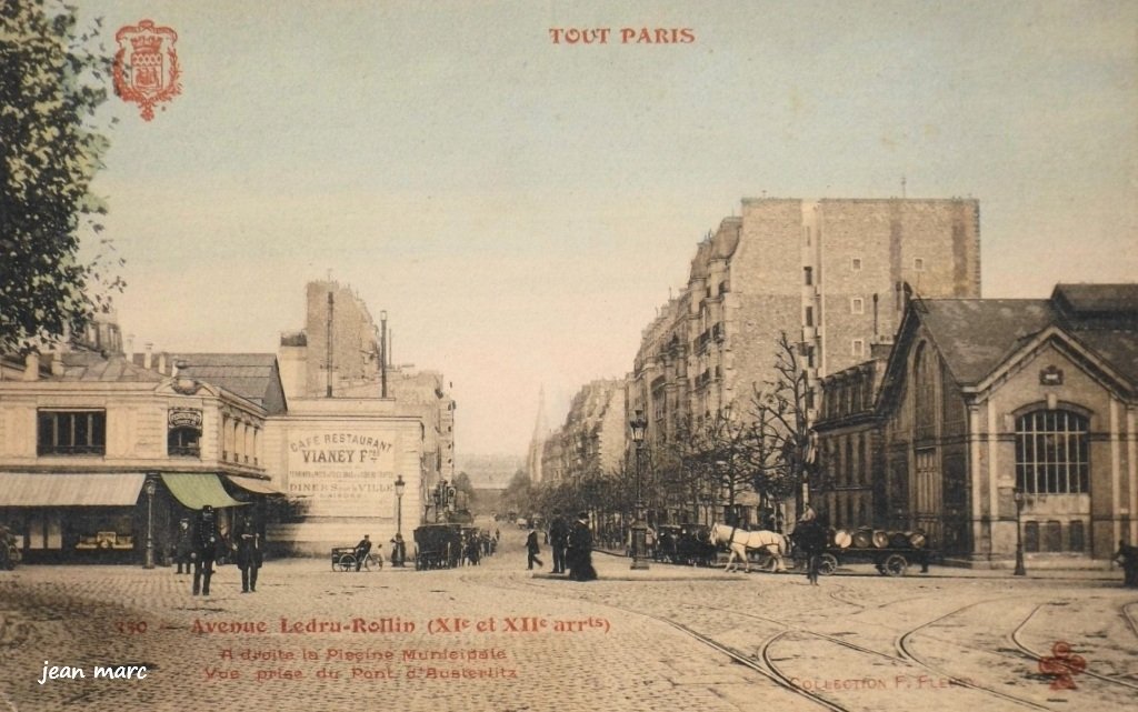Tout Paris - 350 - Avenue Ledru Rollin - A droite la Piscine Municipale - Vue prise du Pont d'Austerlitz.jpg