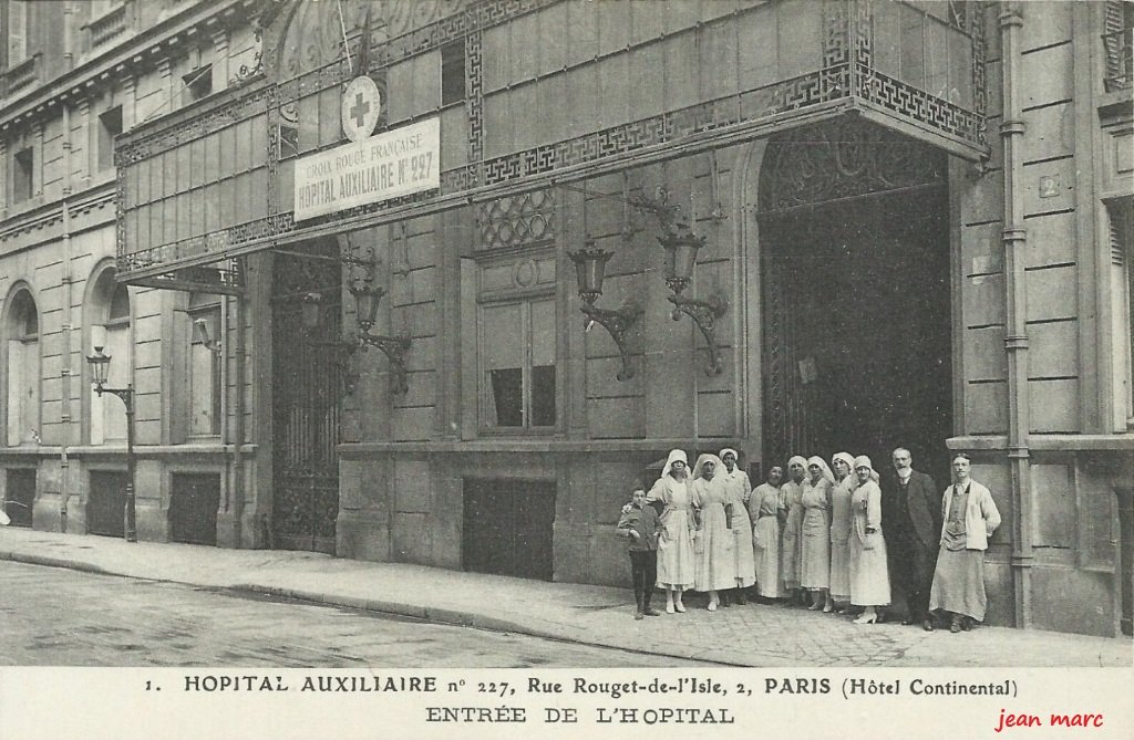 Paris Ier - Rue Rouget-de-l'Isle - Hôpital auxiliaire 227.jpg