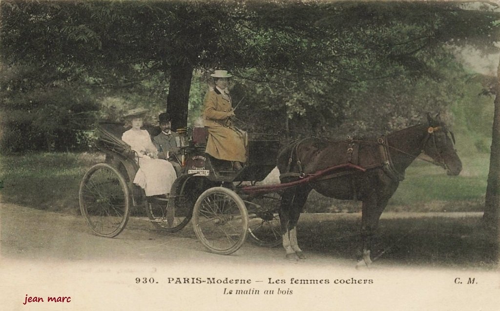 Paris Moderne - Les femmes cochers - Le matin au bois.jpg