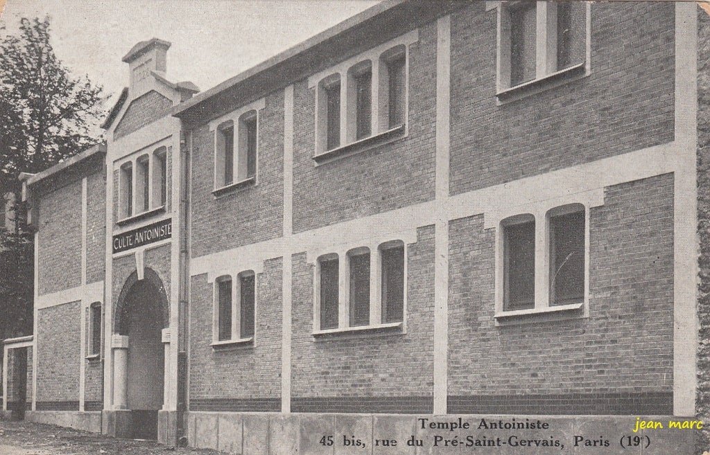 Paris XIXème - Rue du Pré Saint-Gervais - Temple Antoiniste.jpg