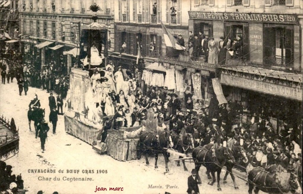 Paris XIXe - Cavalcade du Boeuf gras 1905 - Char du Centenaire.jpg