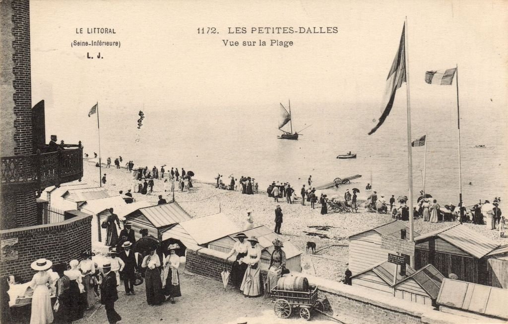 76 - LES PETITES -DALLES - 1172 - Vue sur la Plage - L.J. - 05-06-26.jpg