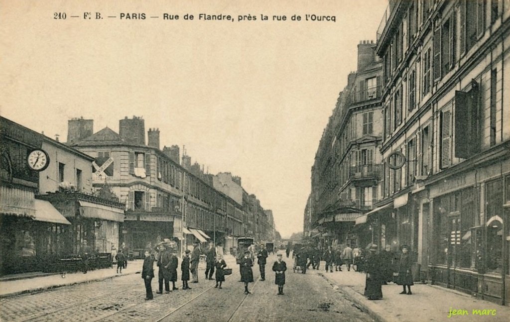 Paris XIXe - Rue de Flandre près de la rue de l'Ourcq.jpg