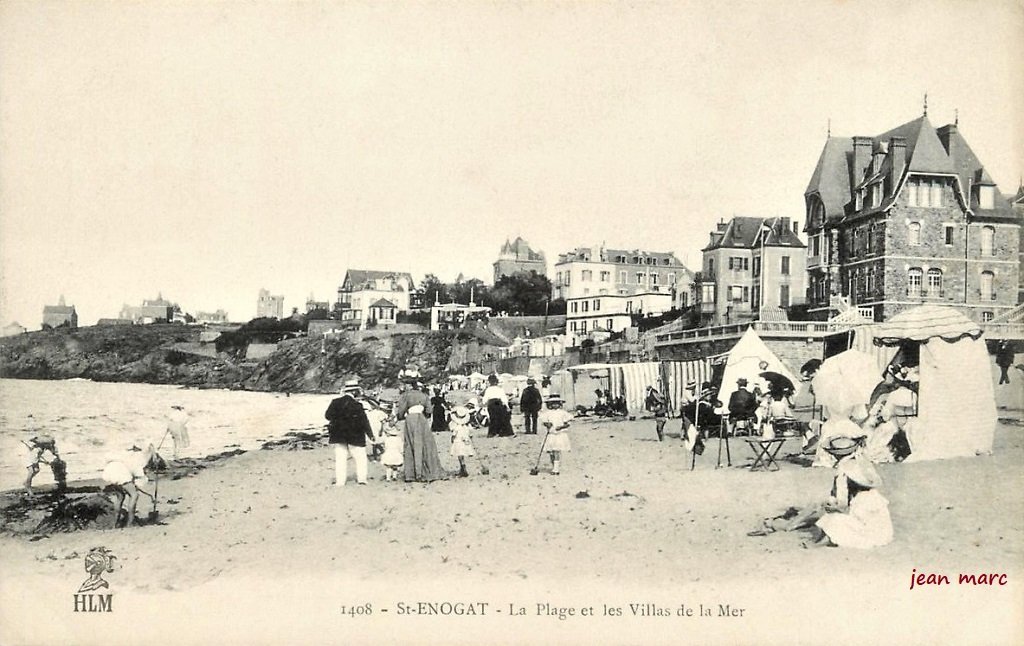 Saint-Enogat - La Plage et les Villas de la mer.jpg