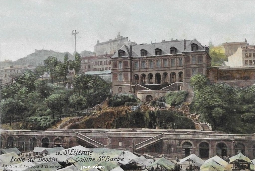 Saint-Étienne - École de dessin et Colline Sainte-Barbe.jpg