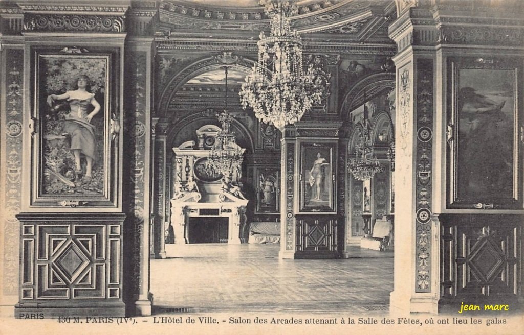 Paris - Hôtel de Ville - Salon des Arcades attenant à la Salle des Fêtes, où ont lieu les galas.jpg