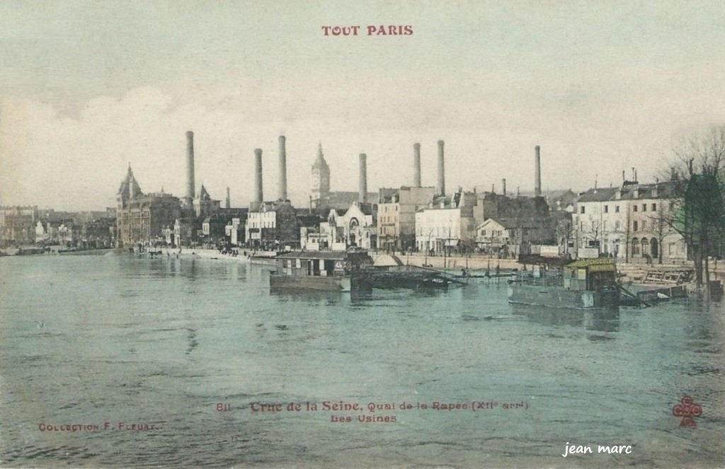 Tout Paris - 811 - Crue de la Seine - Quai de la Rapée - Les Usines (XIIe arrt.).jpg