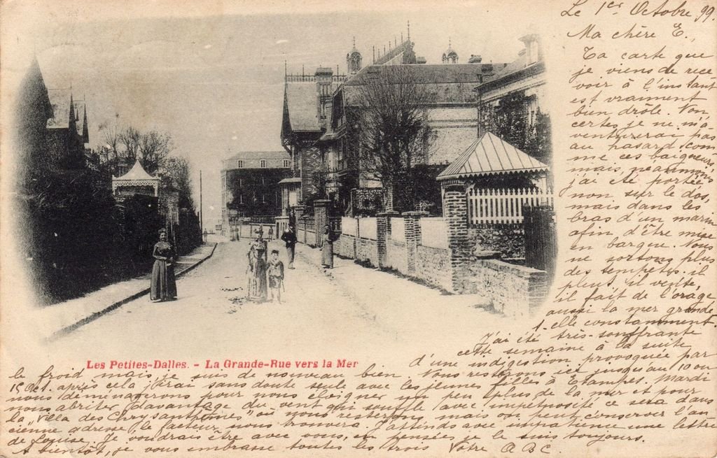 76  - LES PETITES DALLES - La Grande Rue vers la Mer - ENP - 30-06-26.jpg
