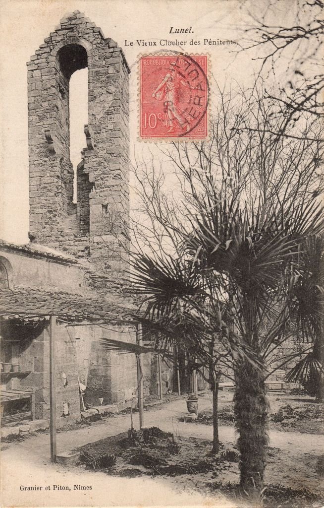 34 - LUNEL - Le Vieux Clocher des Pénitents - Granier et Piton Nîmes - 10-07-26.jpg