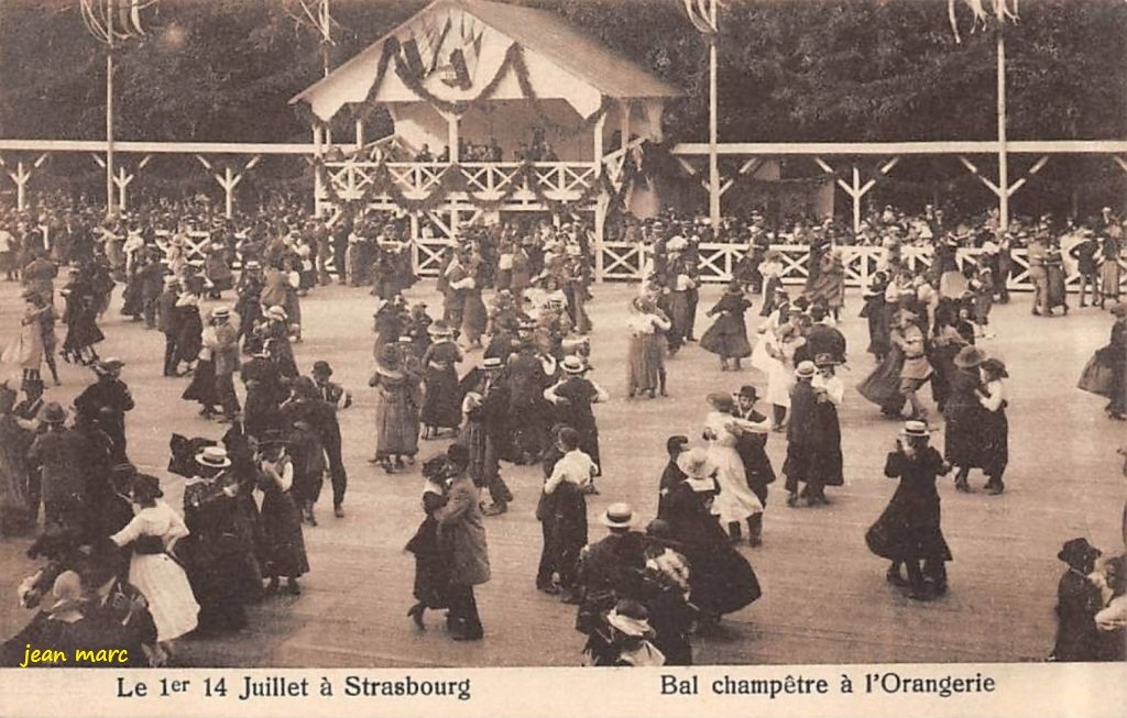 Strasbourg - Le premier 14 Juillet à Strasbourg - Bal champêtre à l'Orangerie.jpg