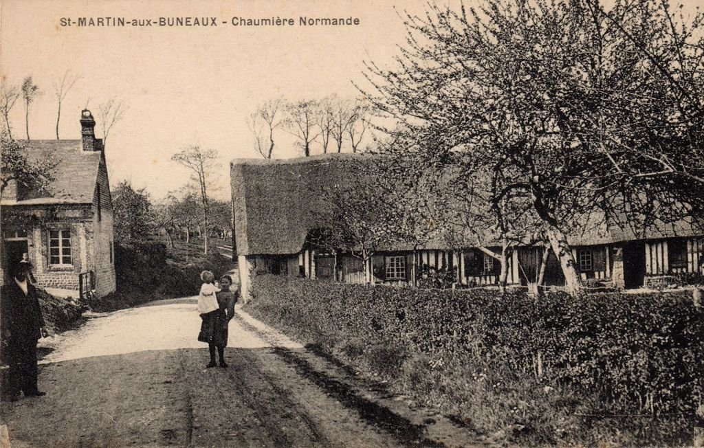 76 - SAINT MARTIN-AUX-BUNEAUX -  Chaumière Normande - G. Palfray, éditeur - 14-07-26.jpg