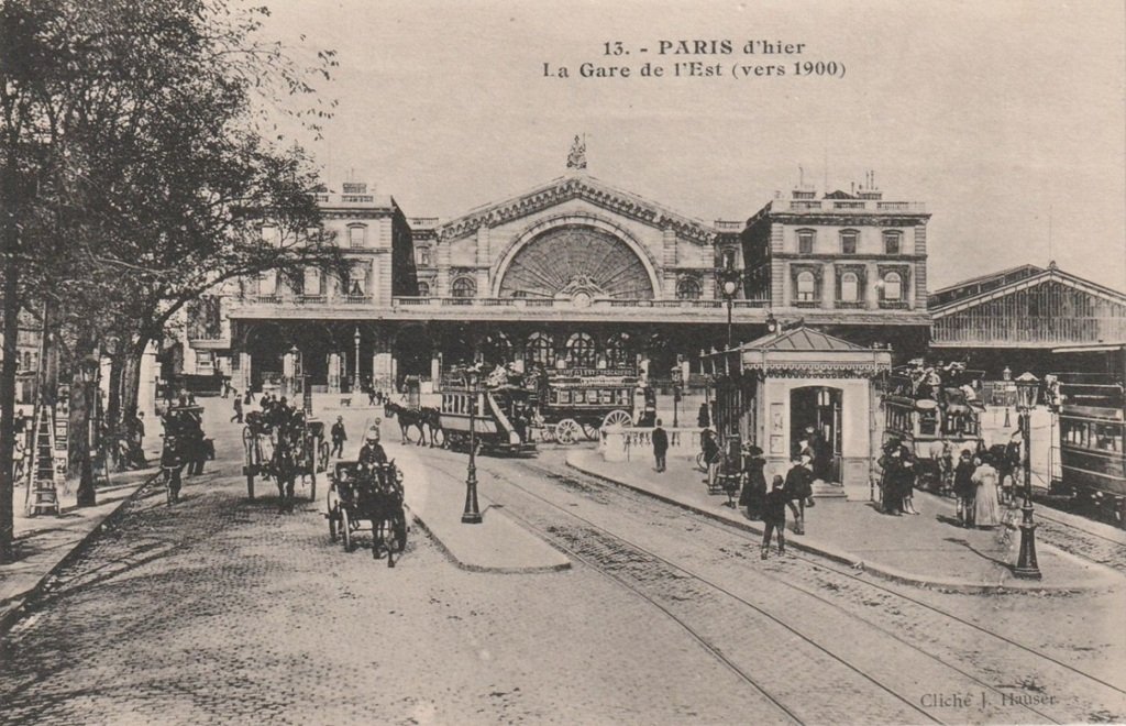 Paris d'hier - La Gare de l'Est (vers 1900).jpg