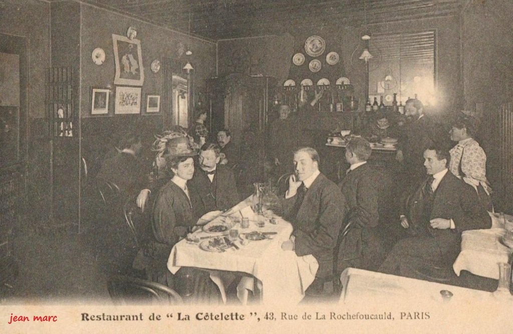 Paris IXe - Rue de La Rochefoucauld Restaurant La Cotelette.jpg