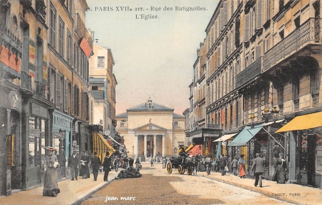 Paris XVIIe arr. – Rue des Batignolles – L’Église colorisée.jpg