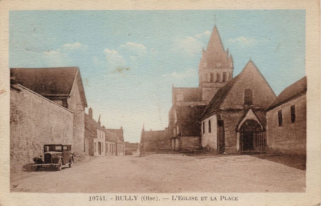 60 - RULLY - 10741 - L'Eglise et la Place - Photo-Edition, Précy - 29-07-26.jpg