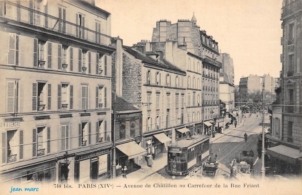 Paris XIVe - Avenue de Châtillon au Carrefour de la Rue Friant.jpg