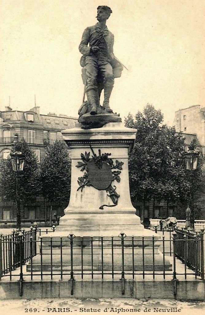 Paris Statue A. de Neuville 17°.jpg