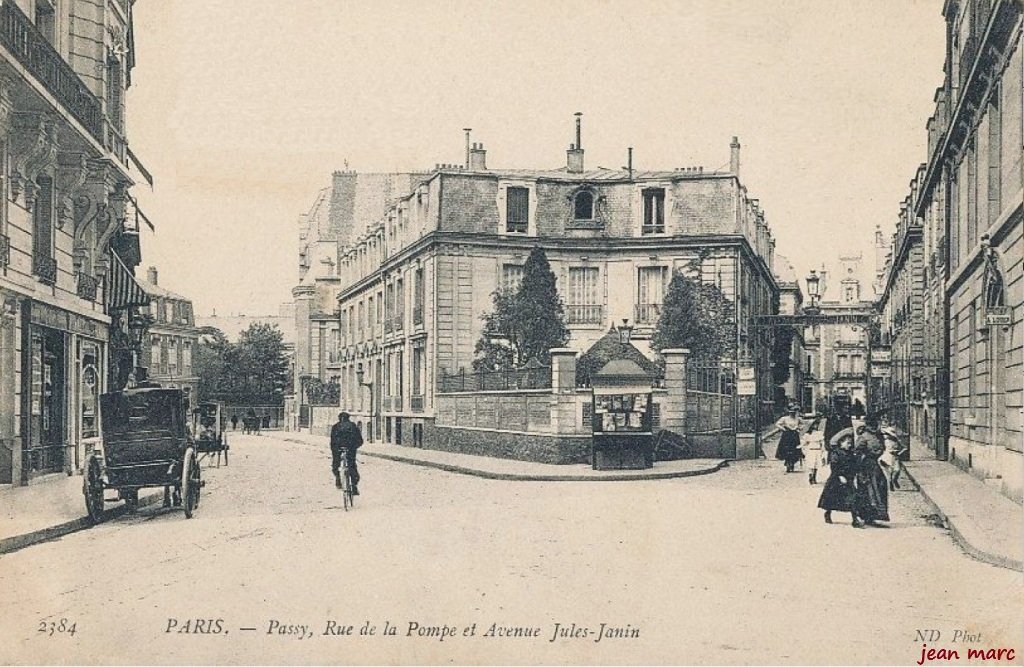 Paris XVIe - Rue de la Pompe et Avenue Jules Janin.jpg