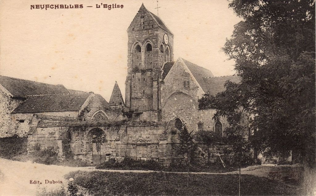 60 - NEUFCHELLES - L'Eglise - Edit. Dubois - 09-08-26.jpg
