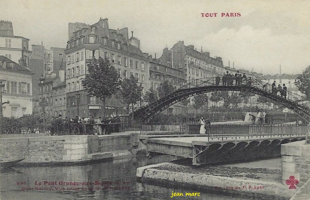 Tout Paris - 935 - Le Pont Grange-aux-Belles, Quai Valmy vue prise du Quai Jemmapes (Xe arrt).jpg