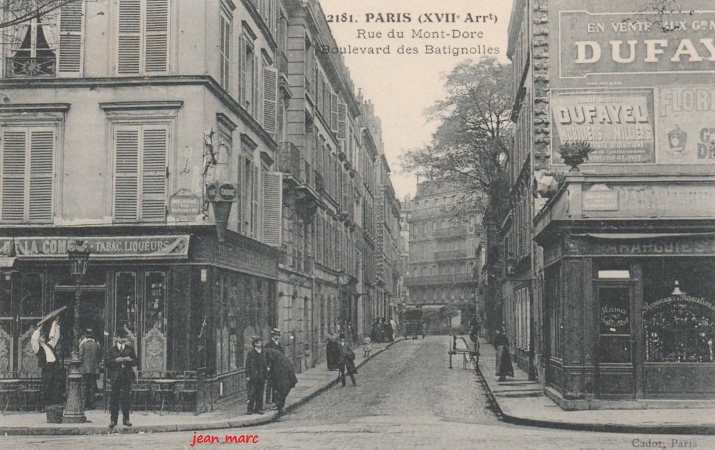 Paris XVIIe arr. – Rue du Mont-Dore – Boulevard des Batignolles.jpg