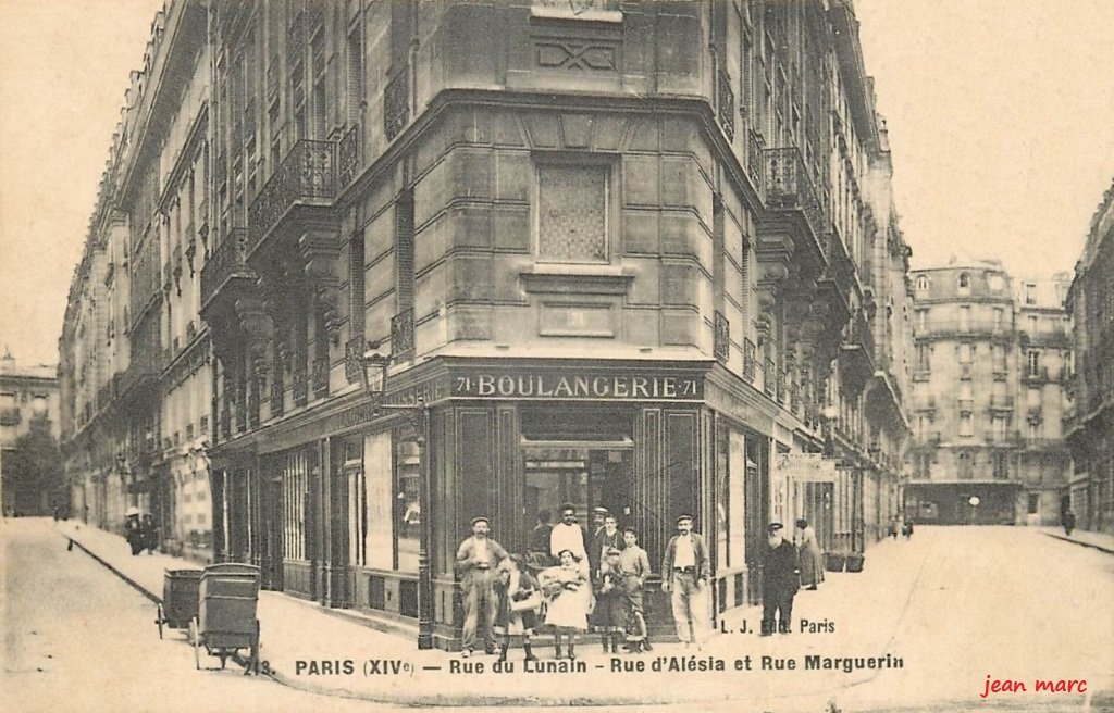 Paris XIVe - Rue du Lunain, rue d'Alésia et rue Marguerin.jpg