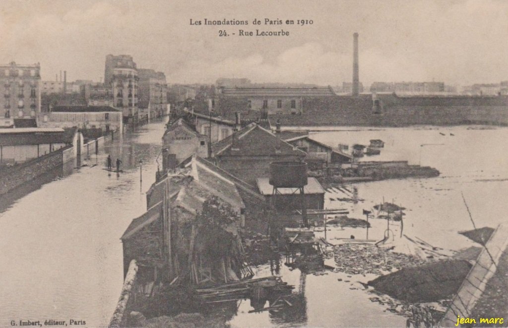Paris - Les Inondations de Paris en 1910 - Rue Lecourbe.jpg
