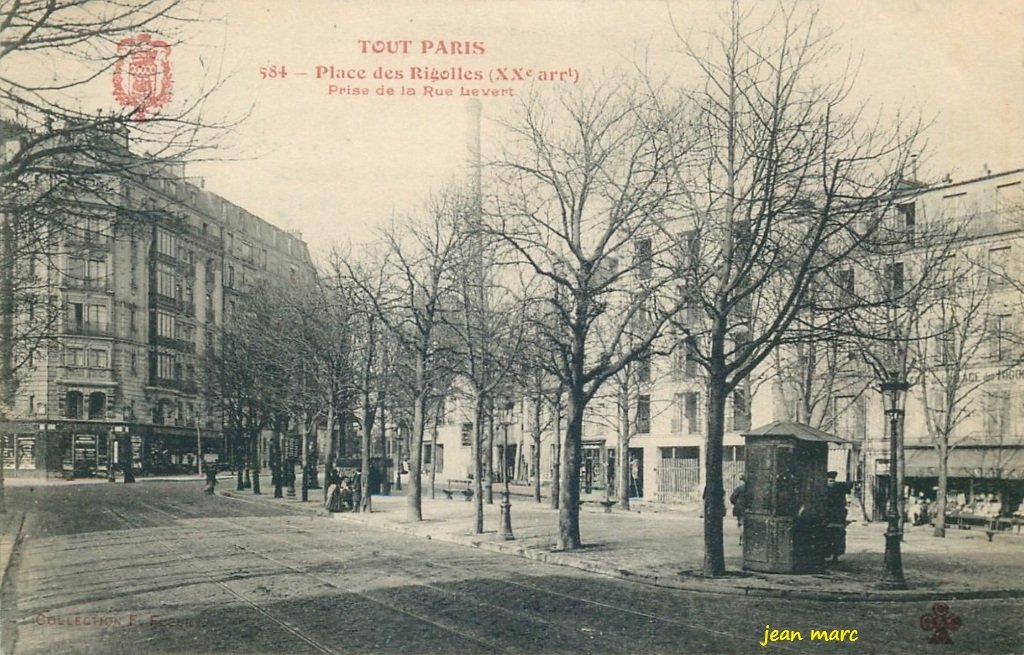 Tout Paris - 584 - Place des Rigolles prise de la Rue Levert.jpg