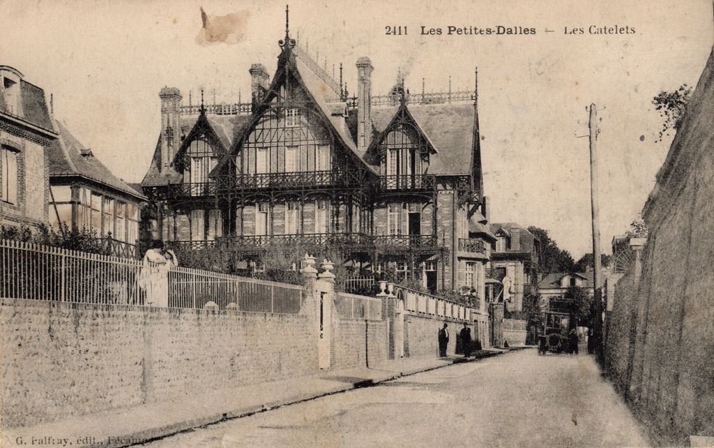 76 - LES PETITES DALLES - 2411 - Les Catelets - G. Palfray, édit., Fécamp - 16-09-26.jpg