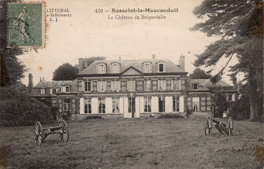 76 - SASSETOT-LE-MAUCONDUIT - 410 - Le Château de Briquedalle - L.J. - 26-09-26.jpg