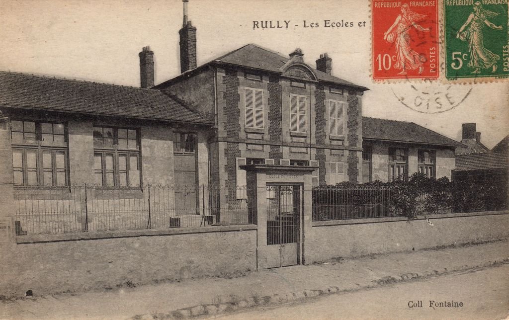 60 - RULLY - Les Ecoles et la Mairie - Coll. Fontaine - 30-09-26.jpg