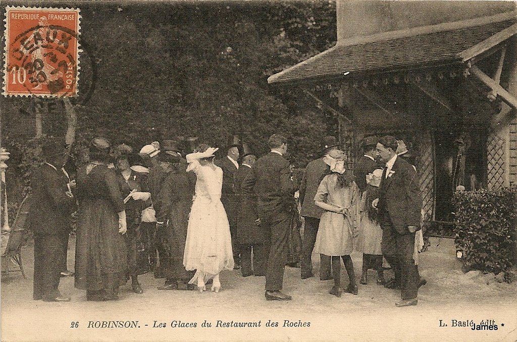 dos vert séparé, voyagée le 30 07 1913