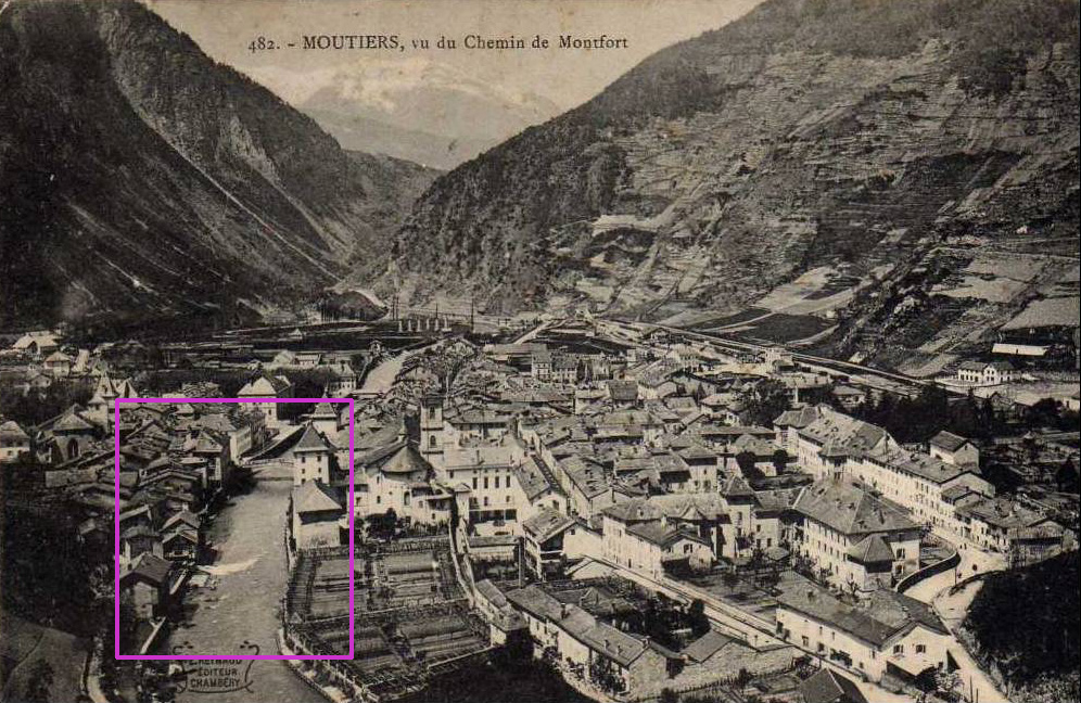 182 -- MOUTIERS, vu du Chemin de Monfort
