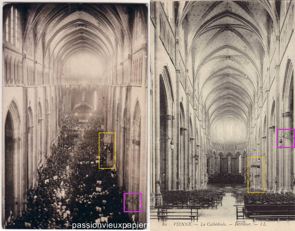 Vienne - la cathédrale - comparaisons