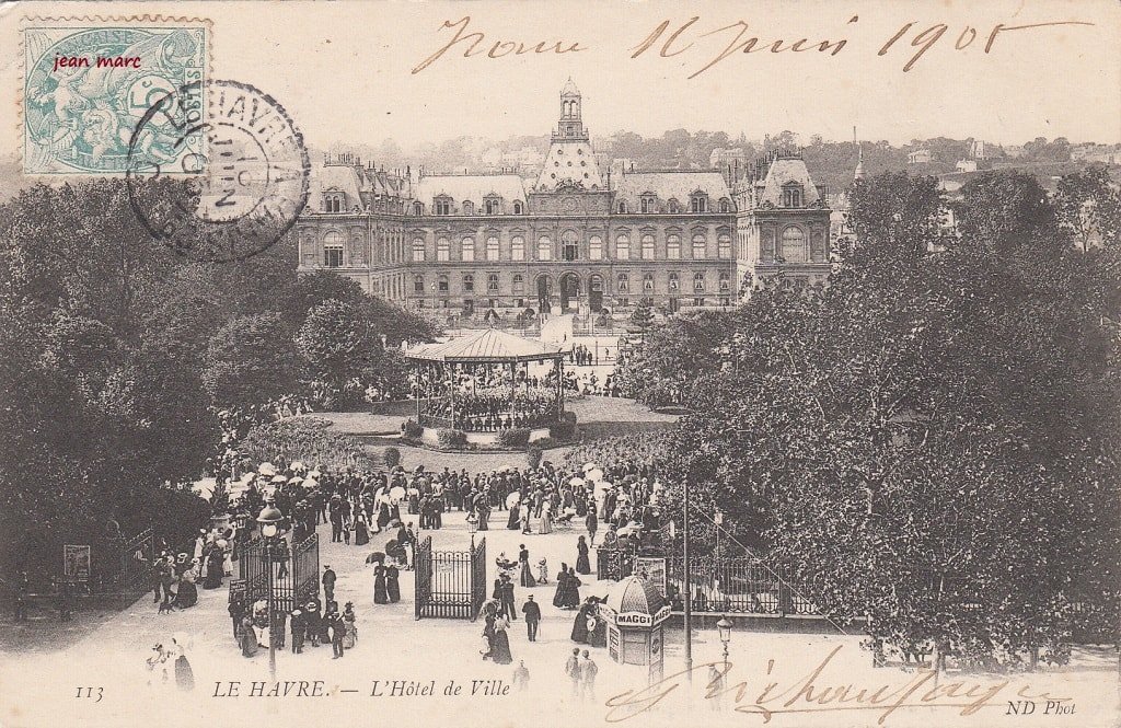 Le Havre - L'Hôtel de Ville (1905).jpg