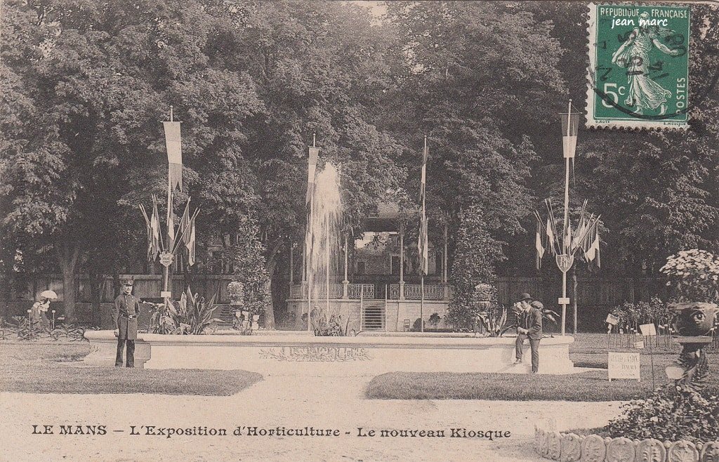 Le Mans - L'Exposition d'horticulture - Le nouveau Kiosque (1908).jpg