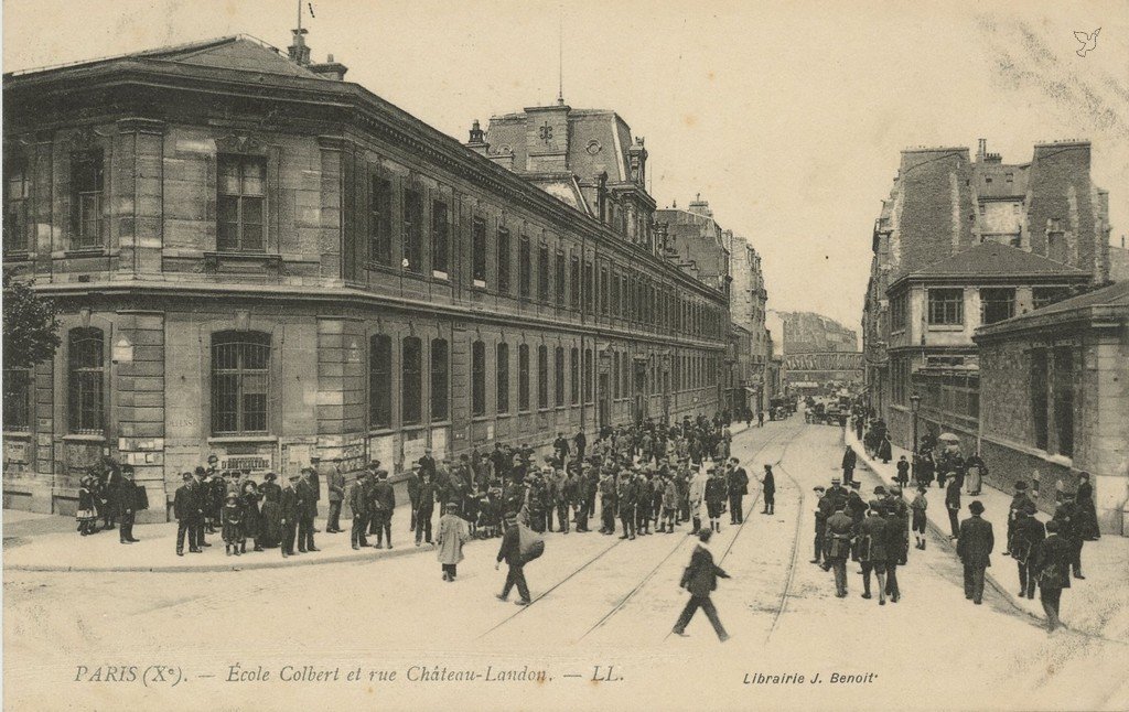 Z - LL - PARIS (X°). - École Colbert et rue Château-Landon.jpg