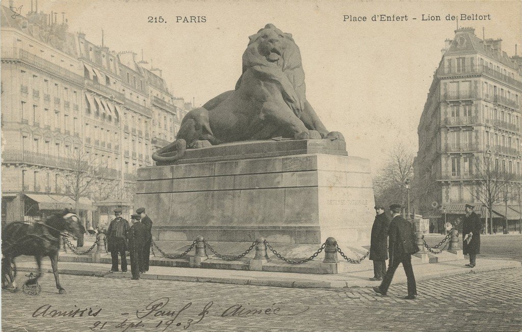 Z - Inconnu - PARIS 215 - Place d'Enfert - Lion de Belfort.jpg