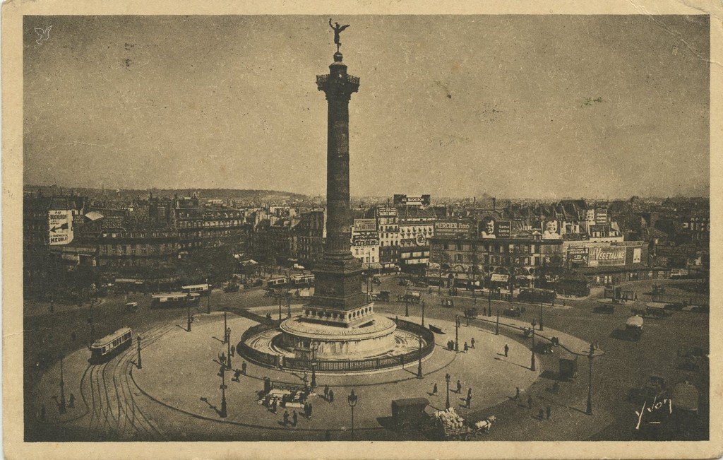 Z - BASTILLE - Yvon 337 - Place de la Bastille - Bastille Square.jpg