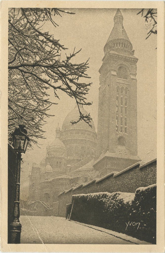 Z - YVON 271 - Montmartre sous la neige.jpg