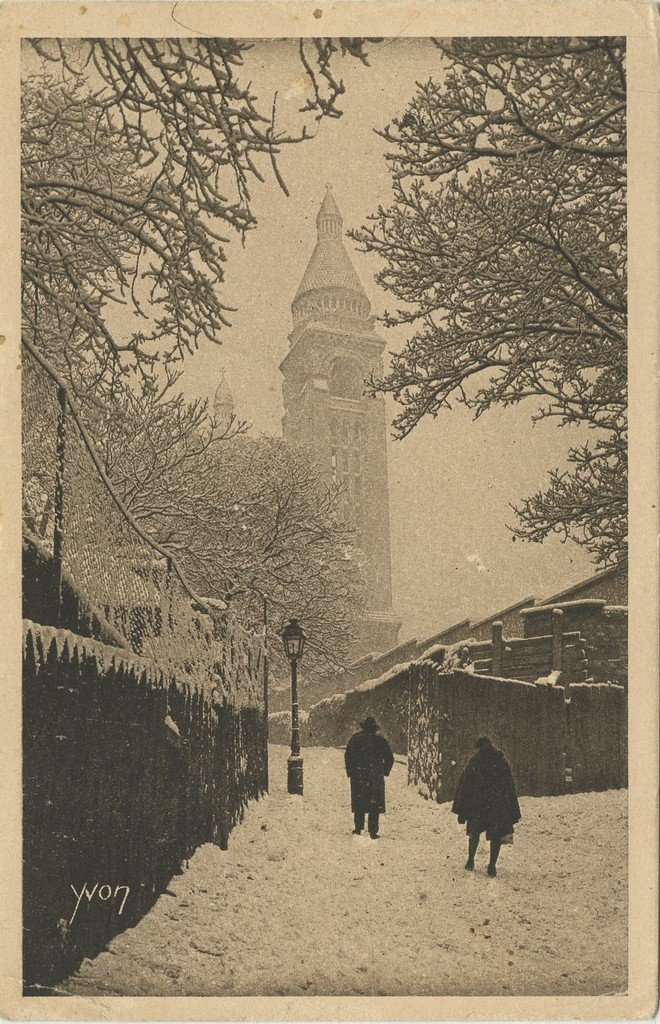 Z - YVON 274 - Montmartre sous la neige.jpg