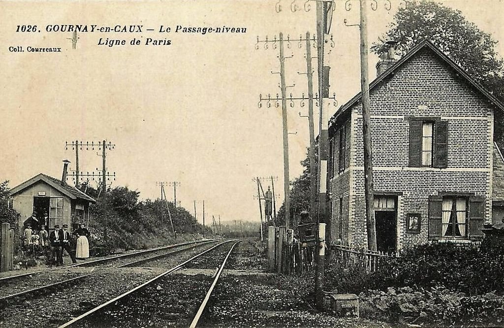 4 Gournay (Seine-inférieure) Passage à niveau.jpg