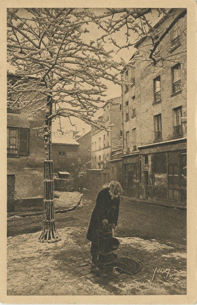 Z - YVON 277 - Montmartre sous la neige.jpg