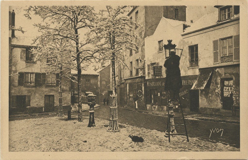 Z - YVON 273 - Montmartre sous la neige.jpg