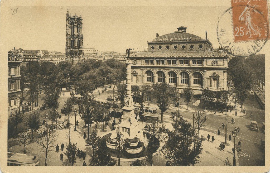 Z - YVON 204 - Paris - Place du Chatelet Tour St-Jacques.jpg