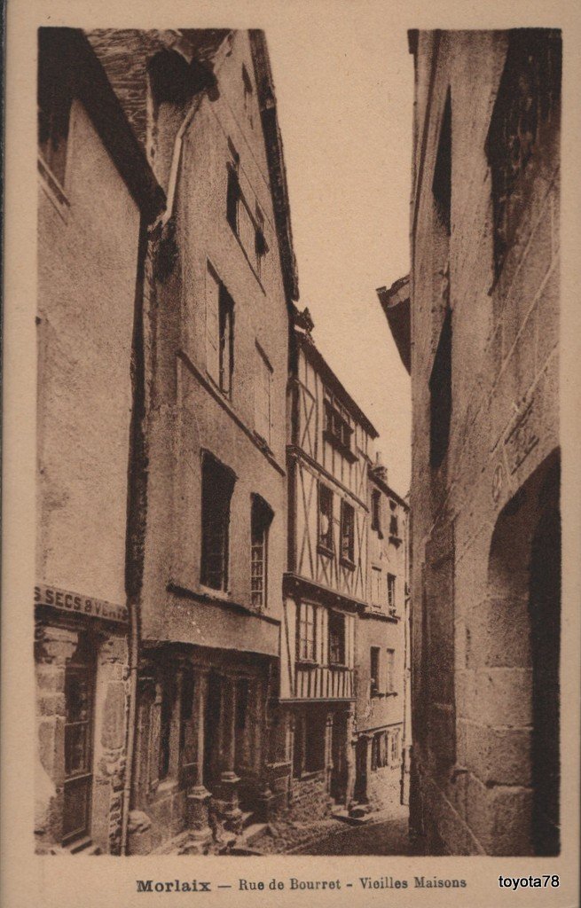 Morlaix-rue de Bourret-Vieilles maisons.jpg