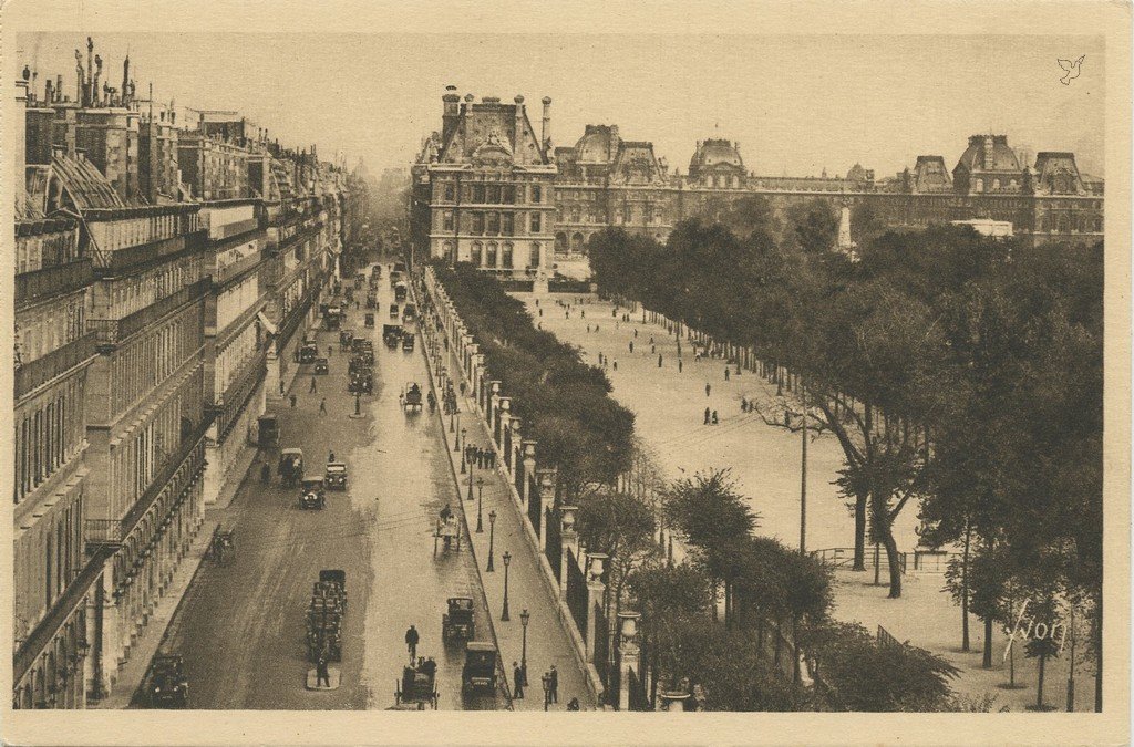 Z - YVON 110 - Paris - Perspective Rivoli Louvre et Tuileries.jpg