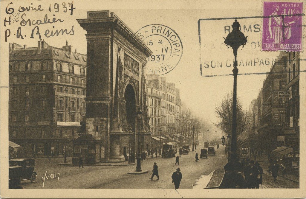 Z - YVON 210 - Paris - La Porte St-Denis et les Grands Boulevards - Boulevard Bonne-Nouvelle.jpg