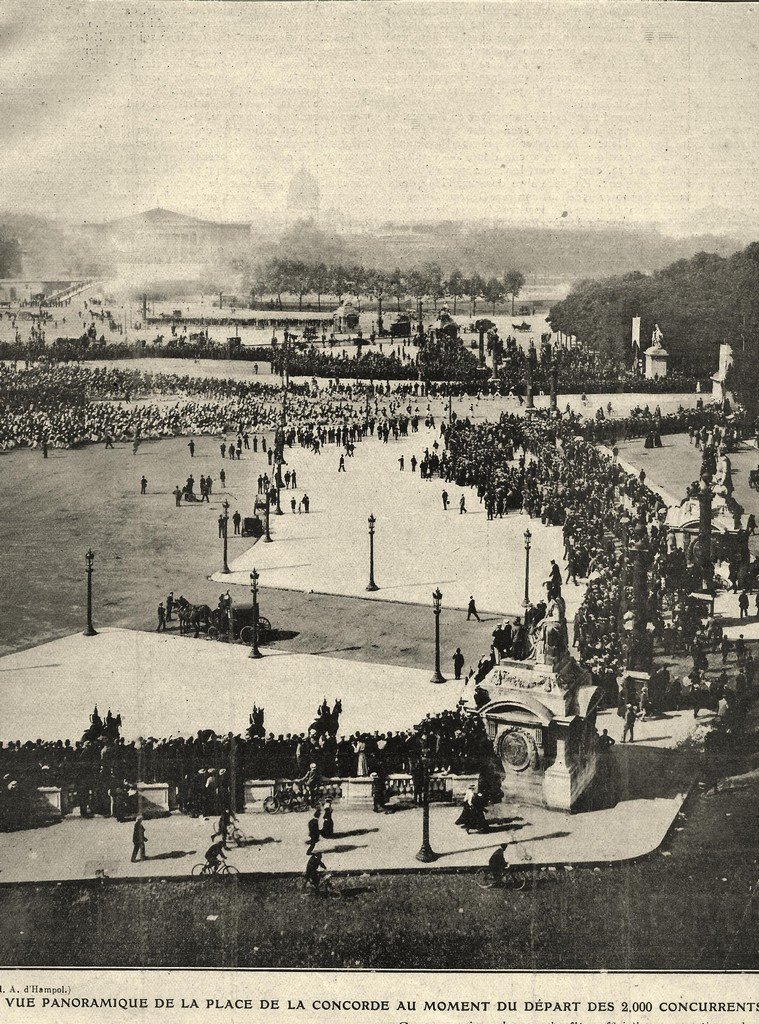 Paris - Place de la Concorde - Marche de l'Armée 1901.jpg